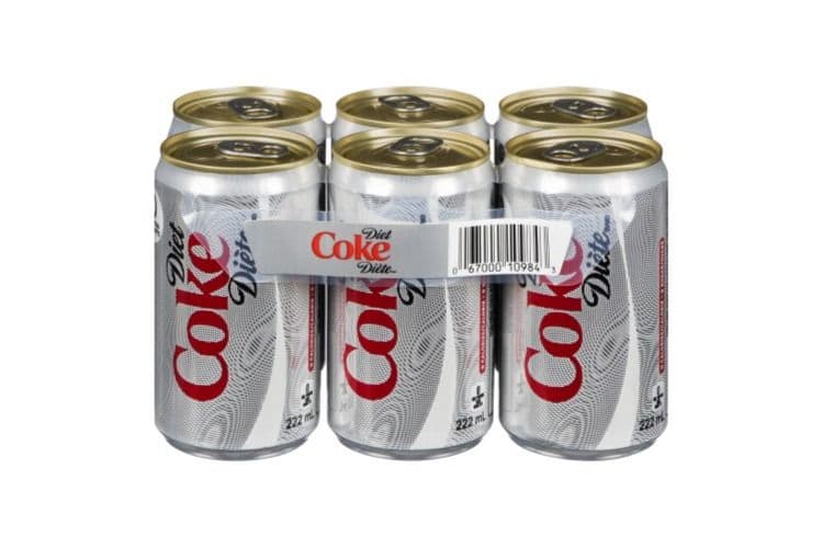 Coke Diet Coca Cola Sleek Cans (222 ml)