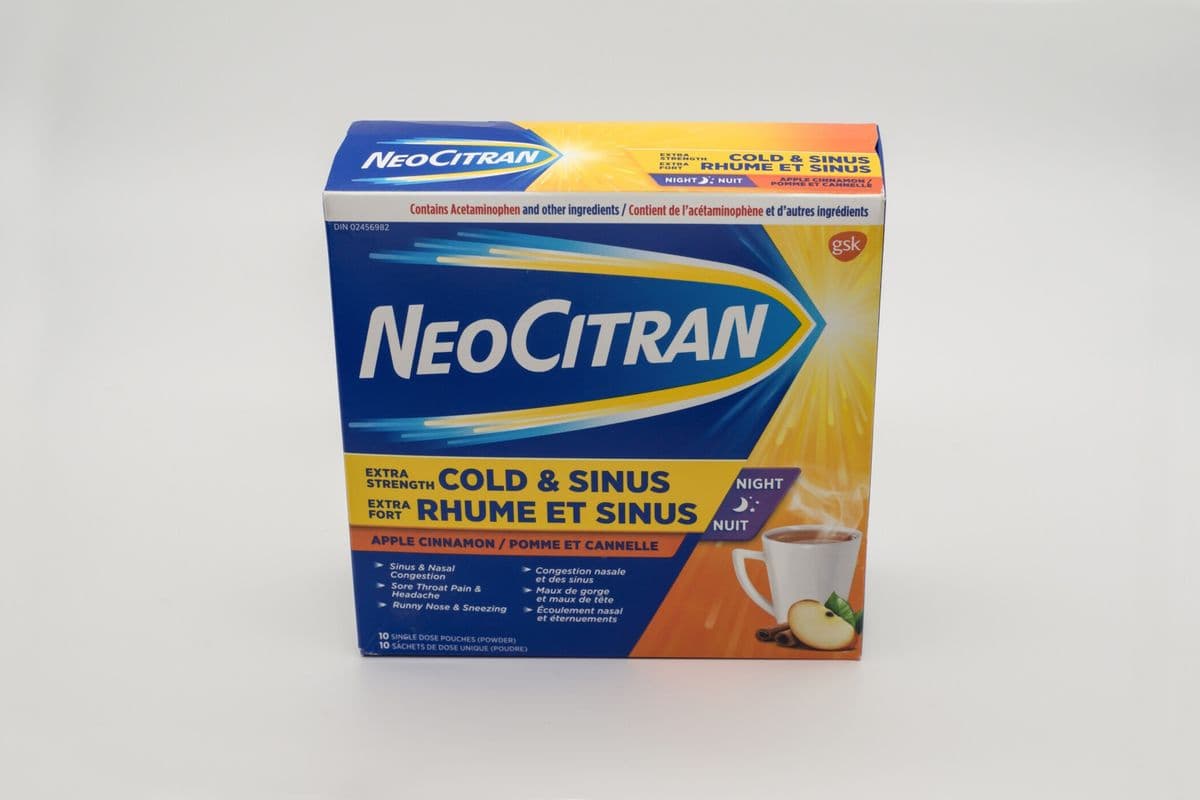 Neo-Citran Cold and Sinus Night (Apple Cinnamon) (10 Tablets)