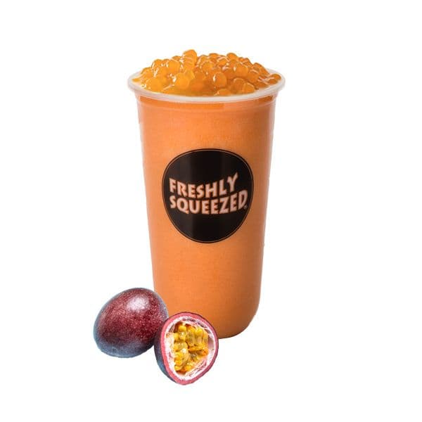 Passion Fruit with Mango Jelly Boba