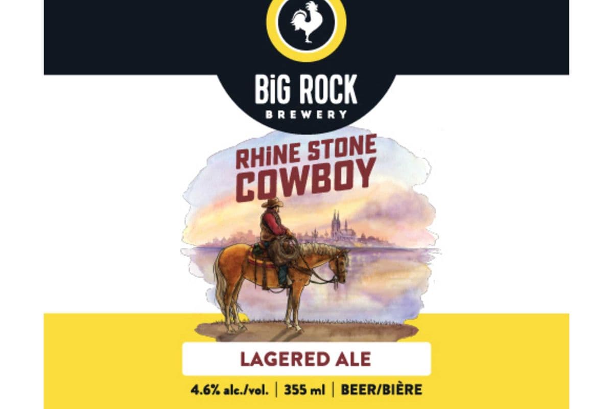 BIG ROCK RHINESTONE COWBOY LAGERED ALE (12 x 355 ml Cans)