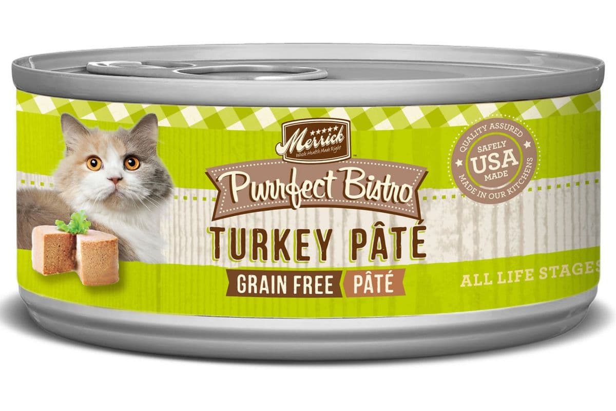 Merrick Purrfect Bistro Grain-Free Turkey Pate Canned Cat Food (5.5 oz)