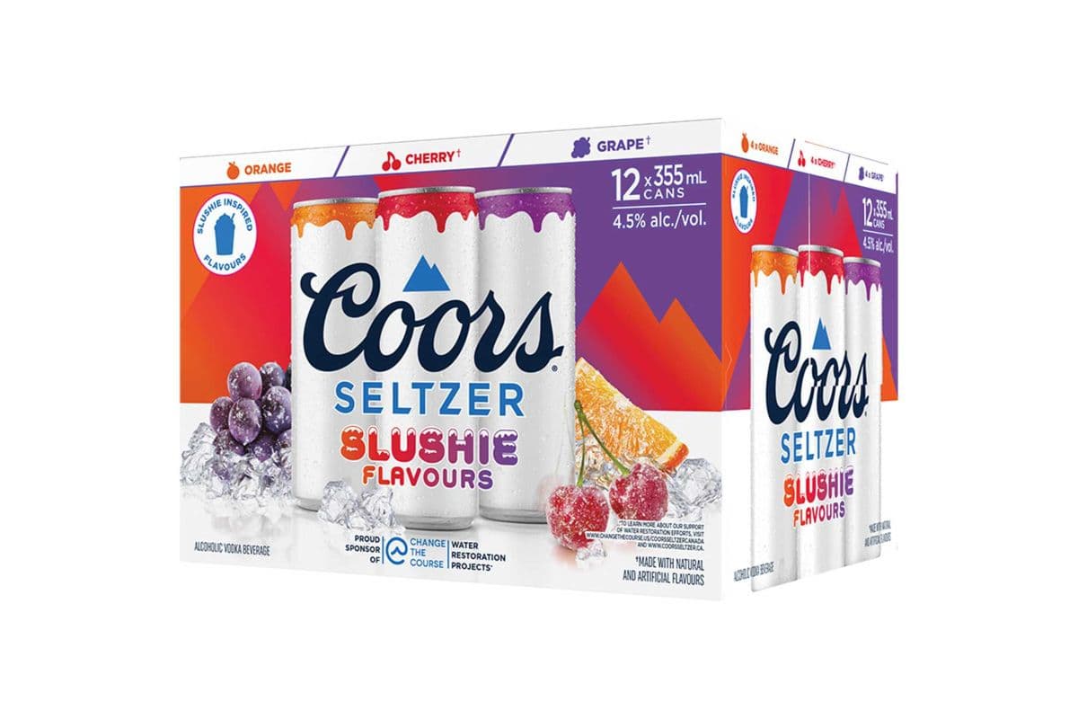 Coors Seltzer Slushie Mix Pack (12 x 355 ml Cans)