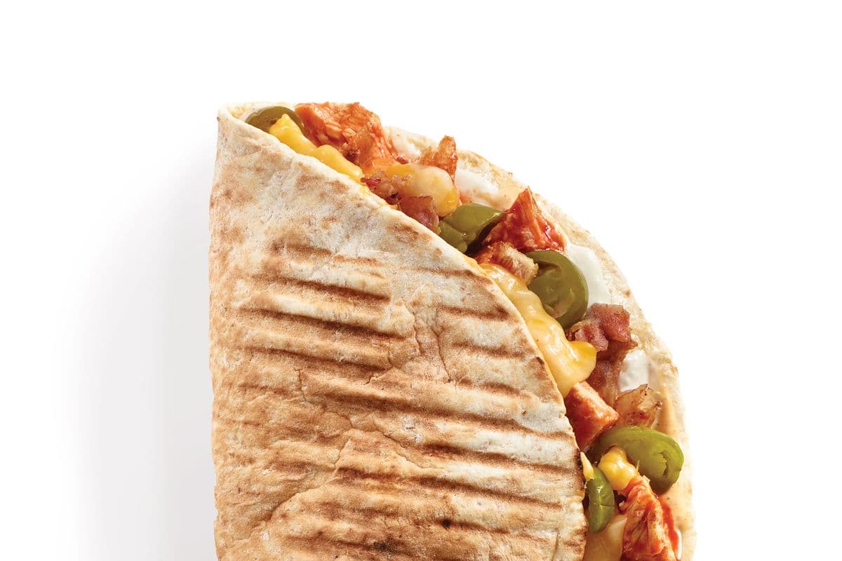 Chicken, Bacon, and Jalapeno Popper Pressed Pita