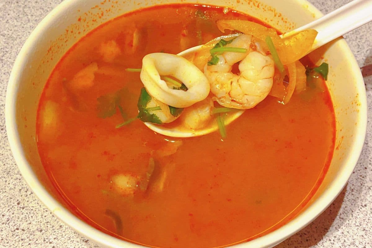 4. Seafood Thai Tom Yam Soup 海鲜冬阴功汤
