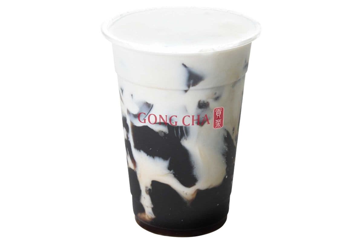 Fresh Milk with Grass Jelly