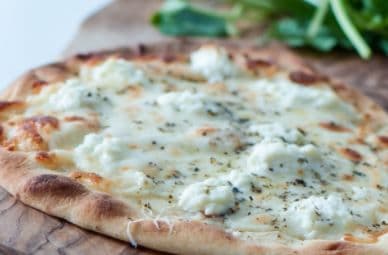 High End Bistro Four Points Cheesy Flatbread