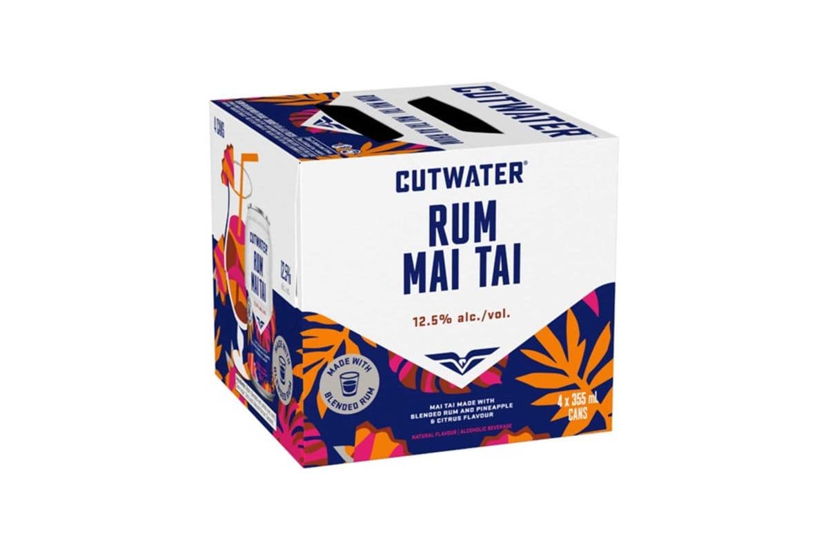 CutWater Rum Mai Tai (4 x 355mL Cans)