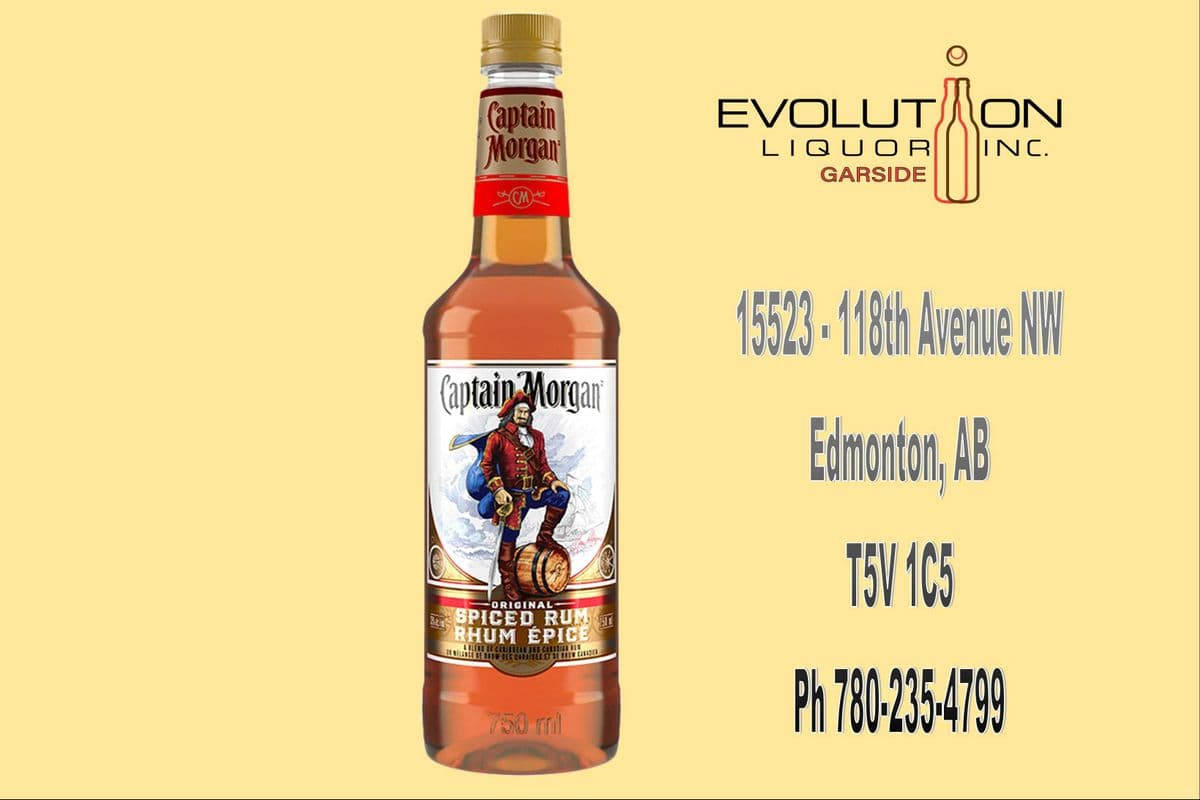 Captain Morgan Spiced Rum 0750P (1 x 750ml Plastic Bottle)