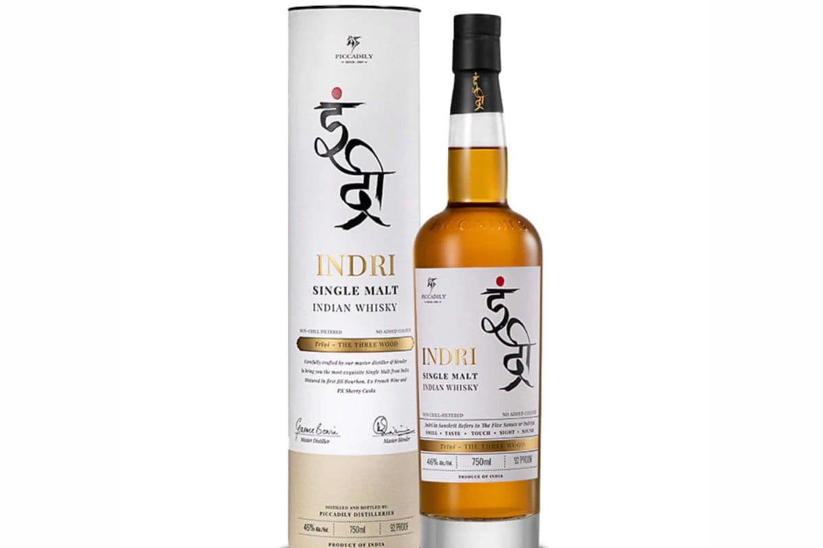 Indri Single Malt Indian Whisky 750ml (1 x 750ml)