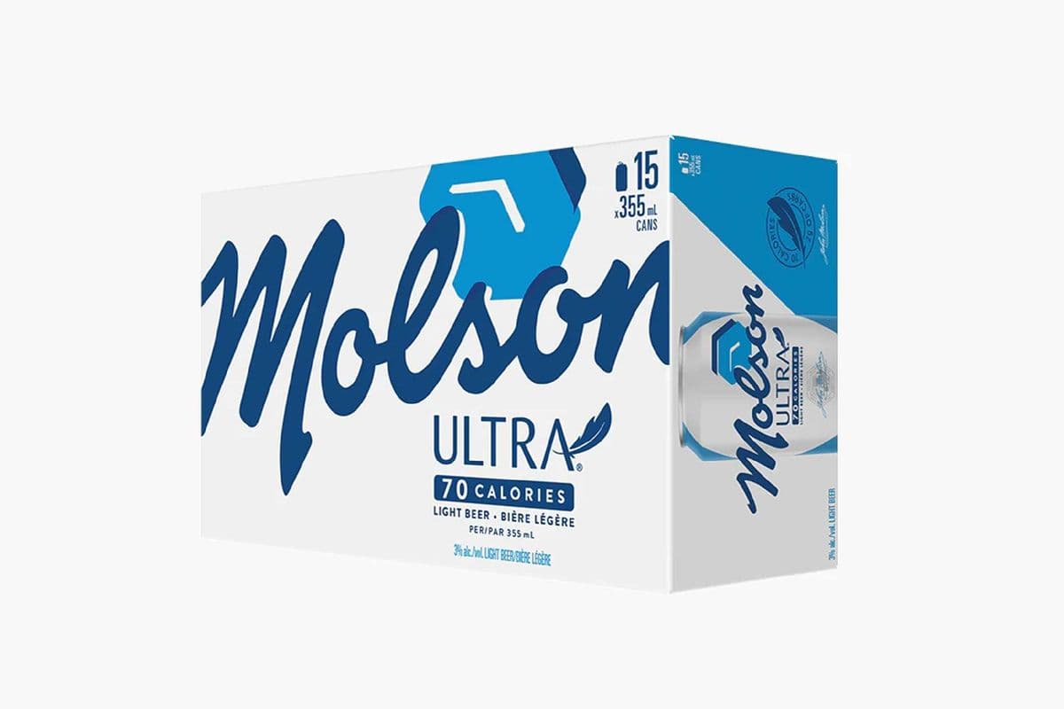 830004. MOLSON ULTRA (15 x 355ML (CANS))