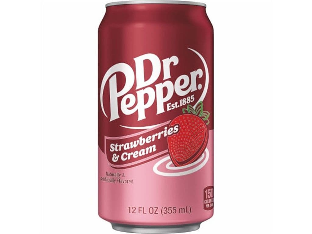 Dr Pepper Strawberries and Cream 355ml Pop