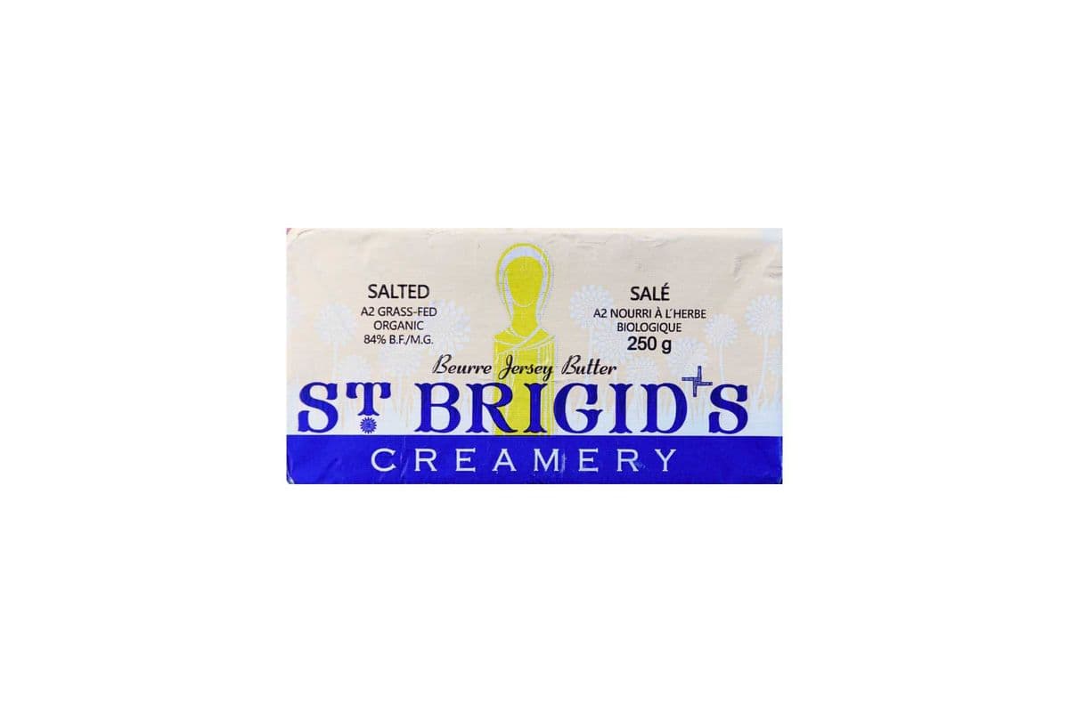 ST. BRIGID'S CREAMERY SALTED BUTTER, 250 G, A2 JERSEY MILK, ARTISAN, MADE IN ONTARIO (250 g)