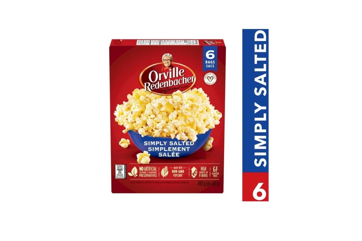 Orville Redenbacher Popcorn - Simply Salted 6 bags (492GM)