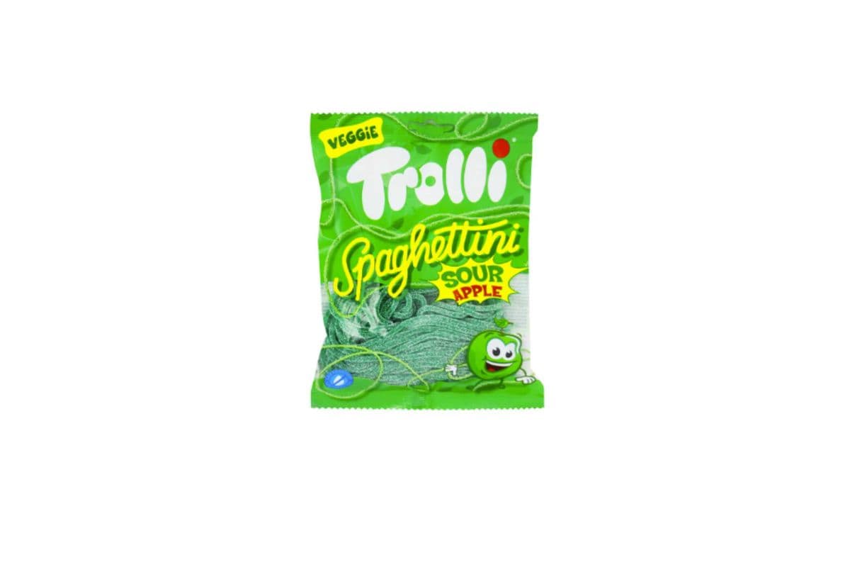 Trolli Spaghettini Sour Apple veggie (150gm)