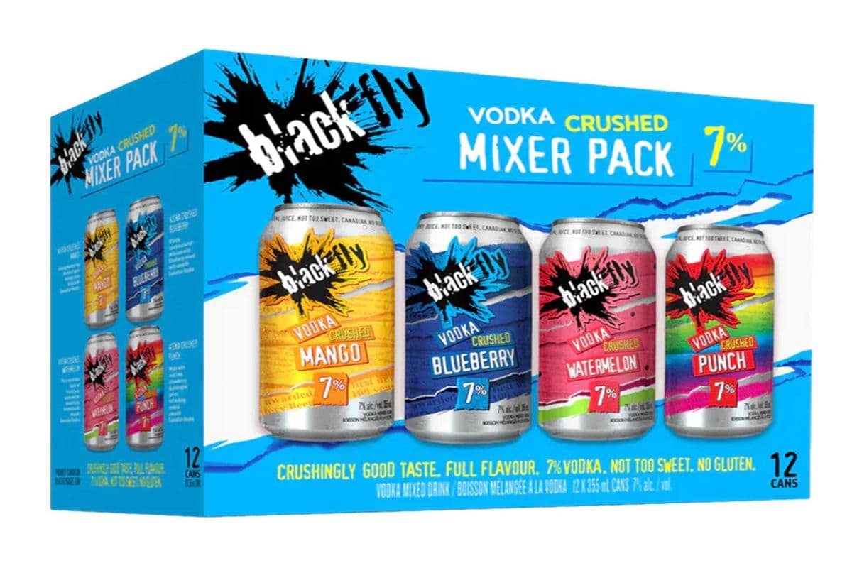 BLACK FLY CRUSHED MIXER PACK 12 CANS (12 x 355 ML)