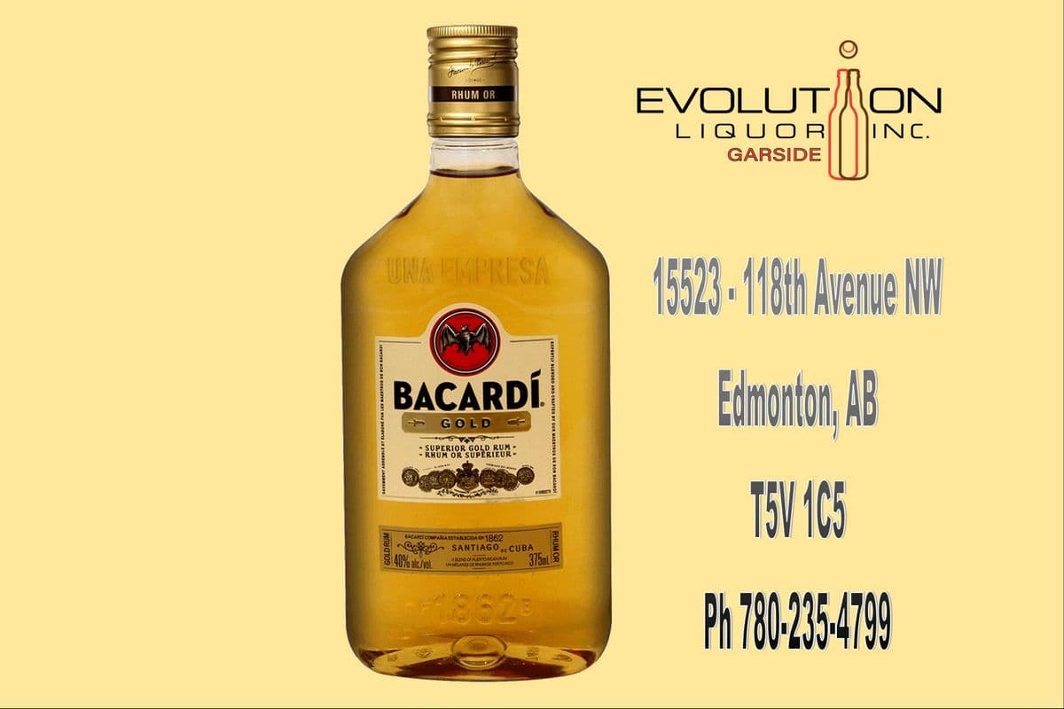 Bacardi Superior Gold Rum 0375P (1 x 375ml Plastic Bottle)