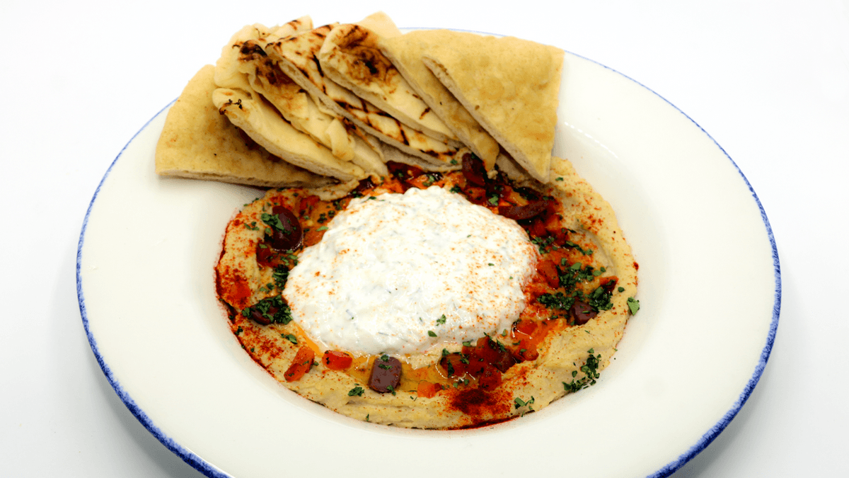 Hummus and Tzatziki Dip Duo