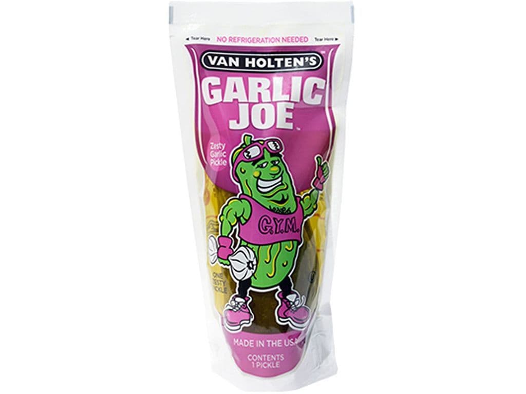 Van Holten Garlic Joe Jumbo Pickle Snack