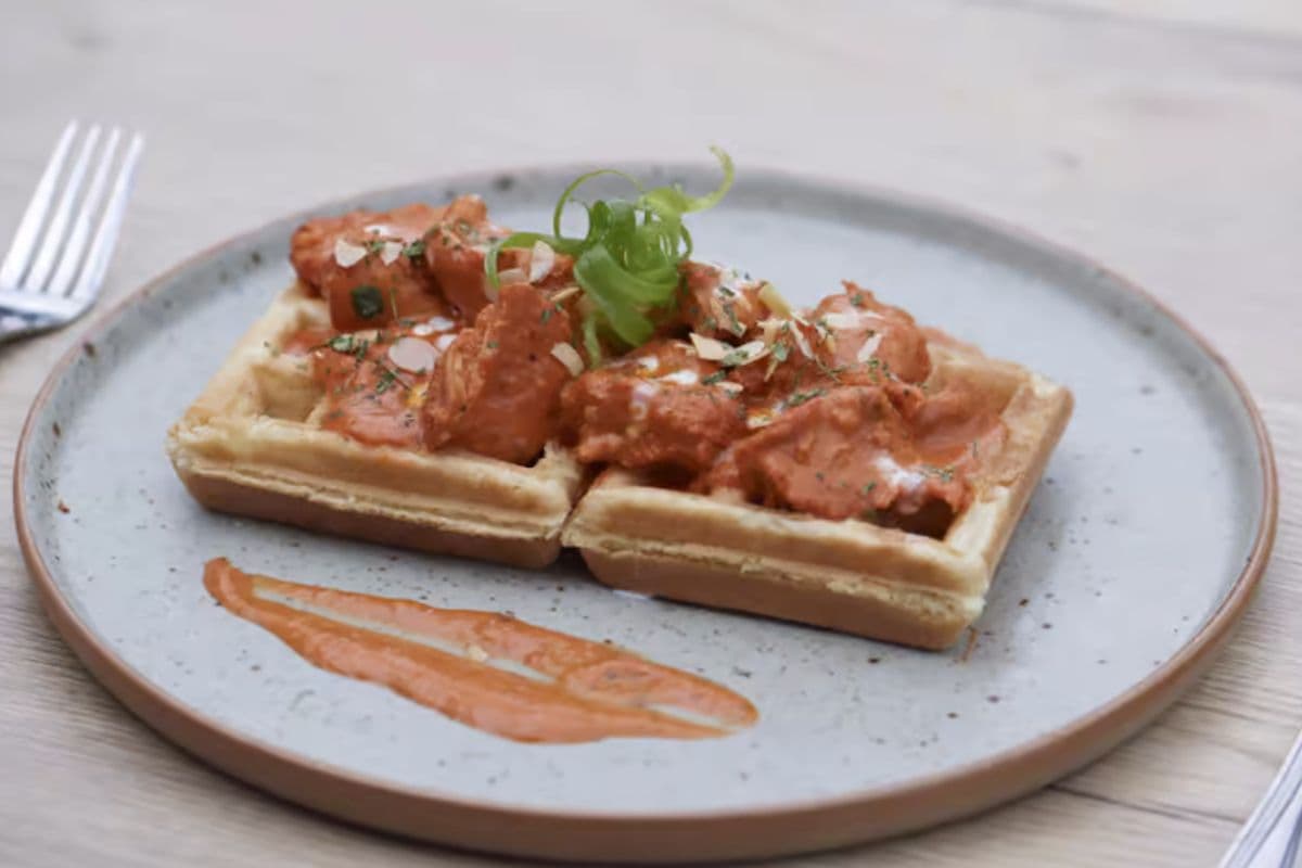 Butter Chicken Waffle