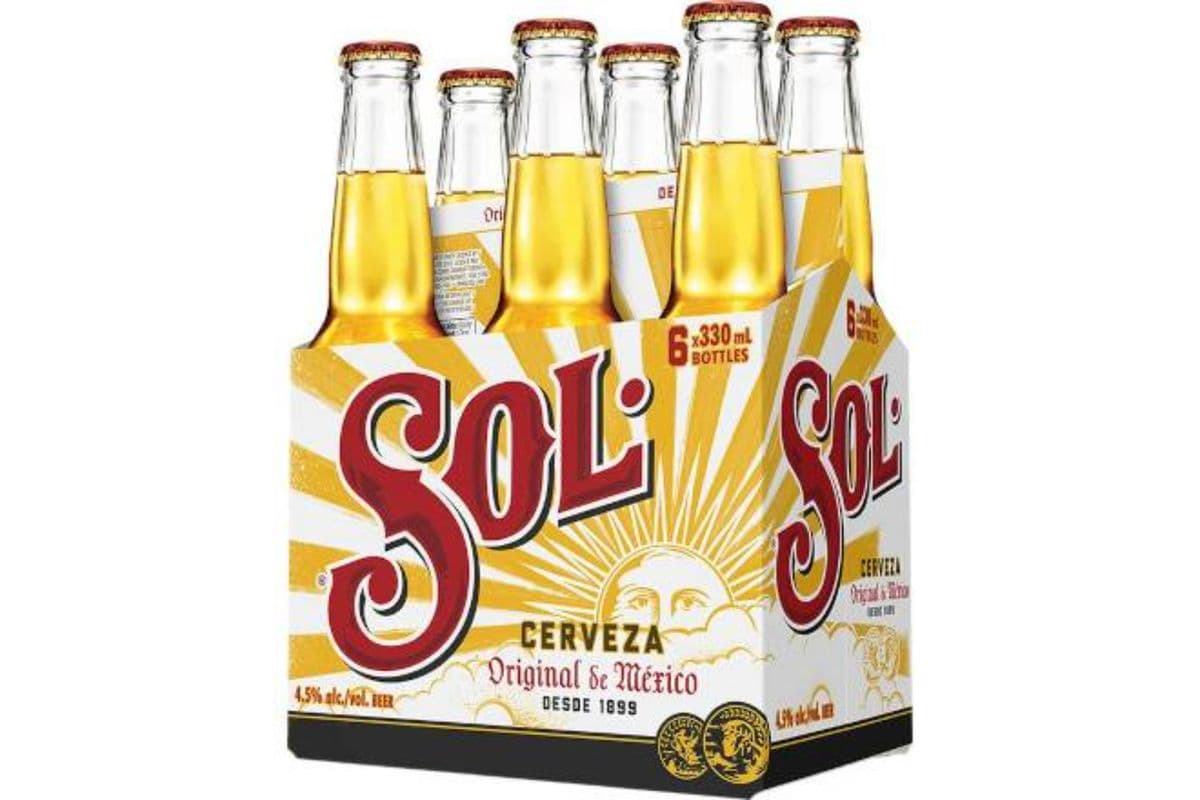 Sol Cerveza (6 x 330 ml Bottles)