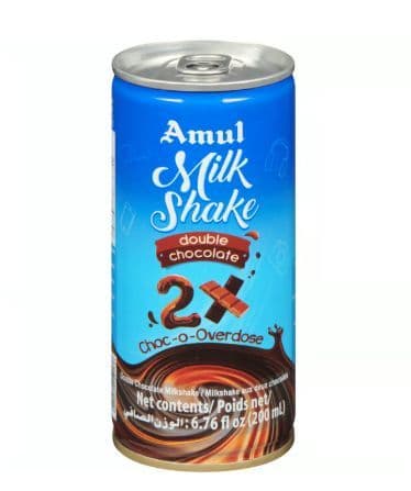 Amul Double Chocolate Milkshake Can (200 ml)