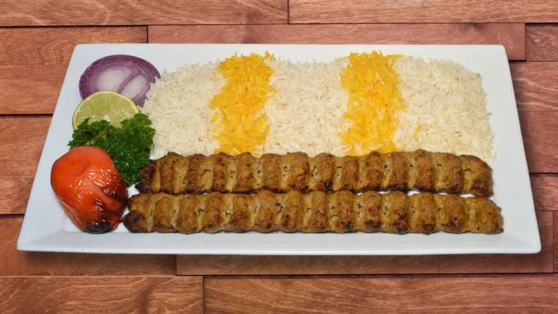Lamb Saffron Kebab Dish