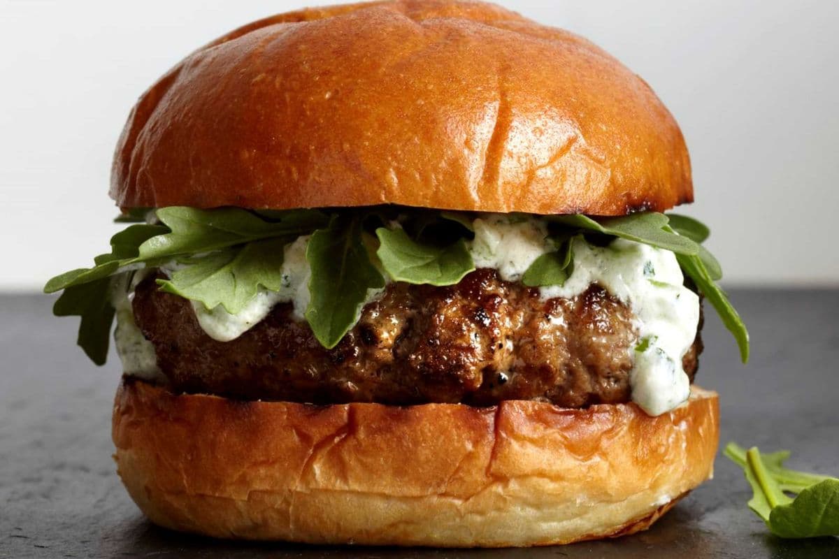 Gourmet lamb Burger