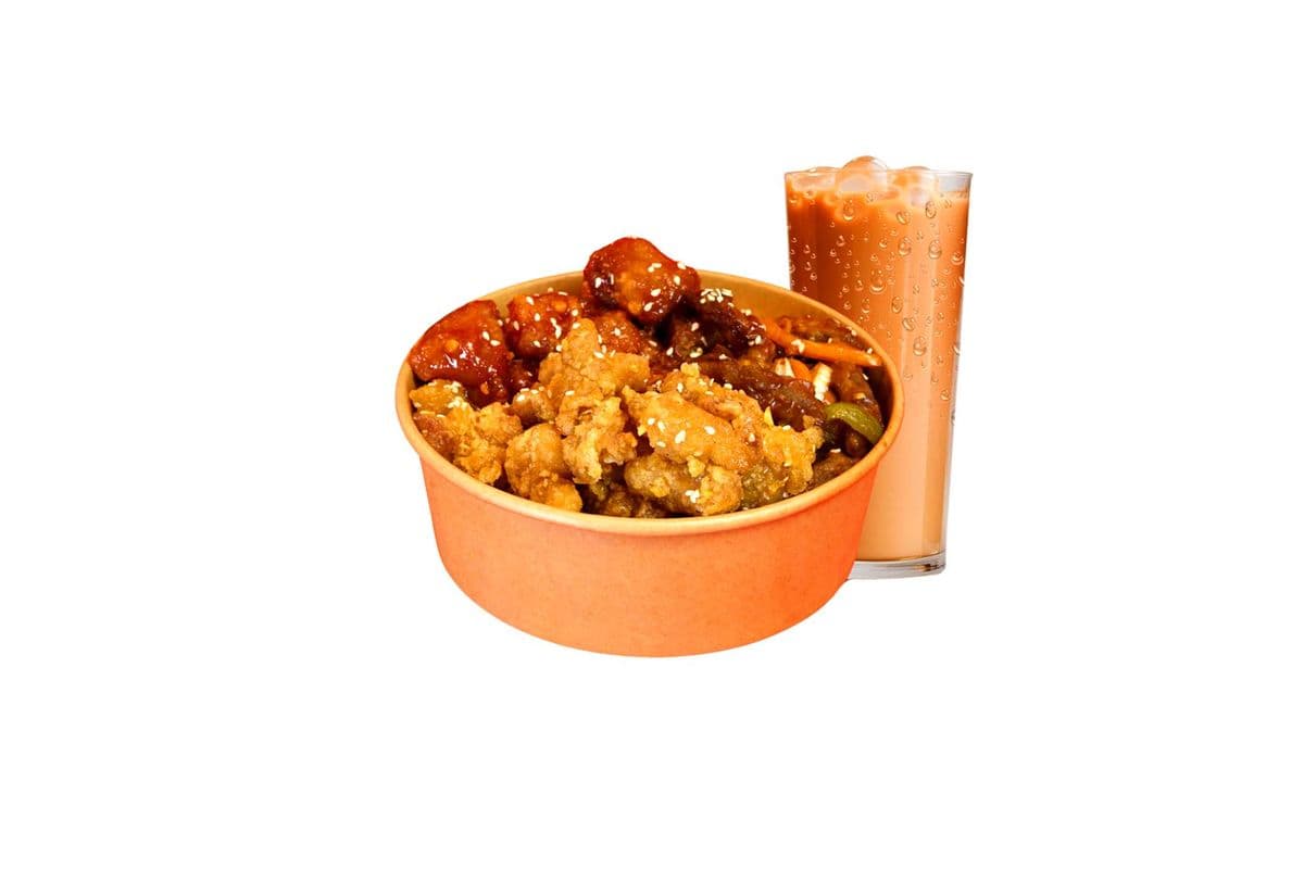 Combo 1 (Sweet&Sour Pork, Honey Garlic Chicken, Ginger Beef)