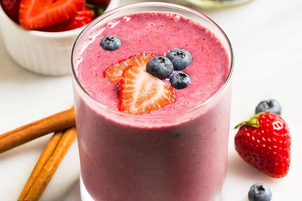 Fraise-bleuets smoothie / Strawberry-Blueberry Smoothie