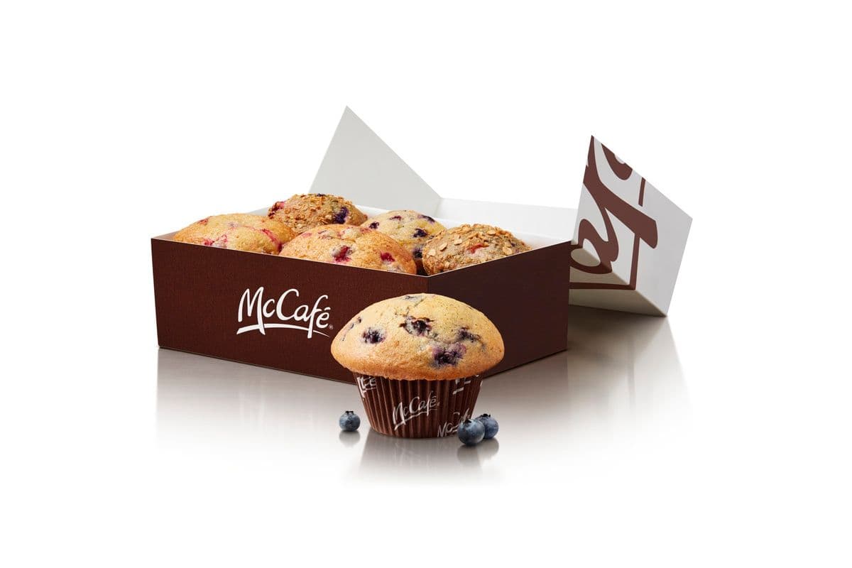 6 Baked Muffins Assorted
