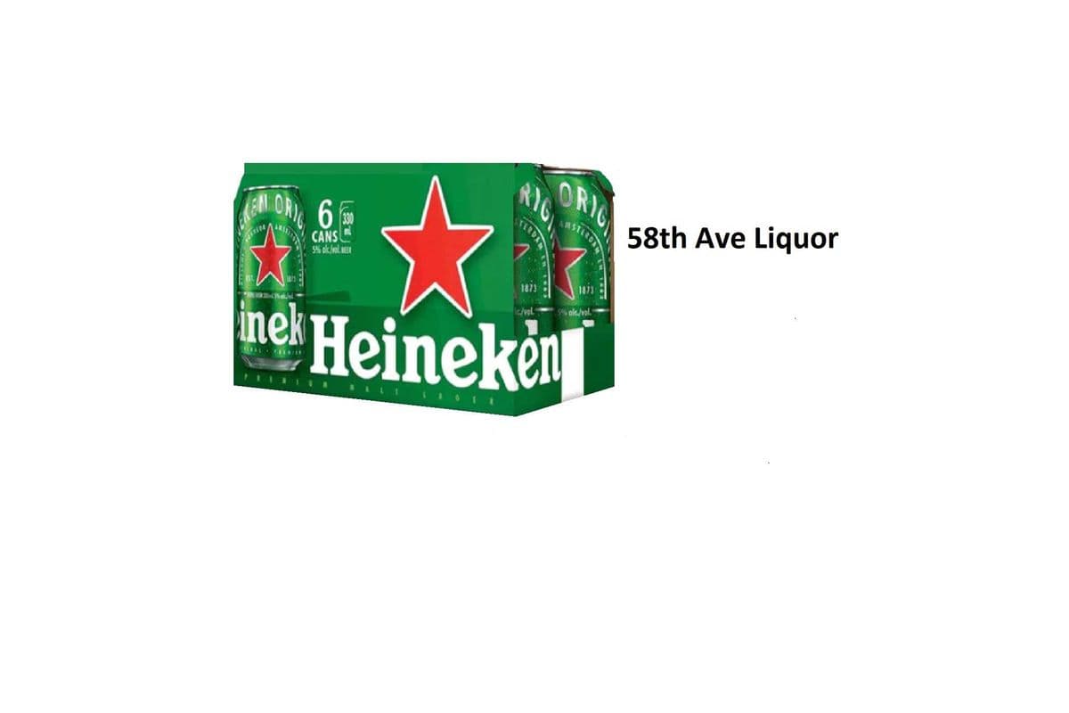 HEINEKEN LAGER 6 CANS (1 x 6x355ML)