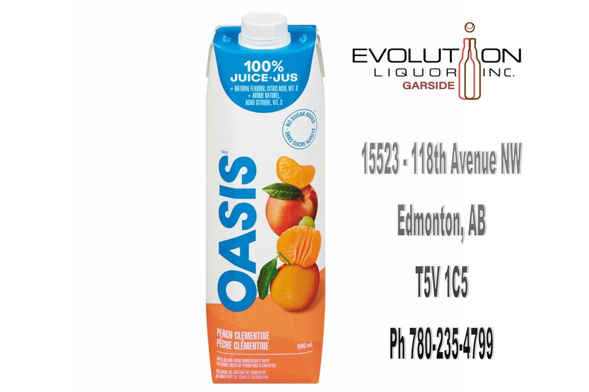 Oasis Peach Clementine 0960T (960ml Tetra Pack)
