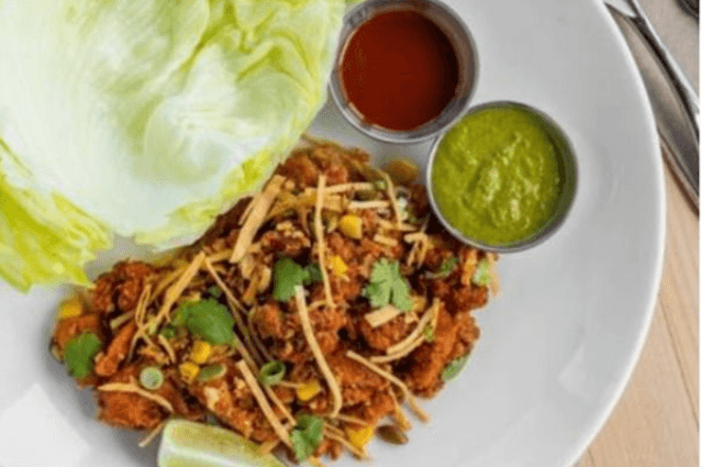 Gluten-Friendly Honey Valentina Cauliflower Lettuce Wraps