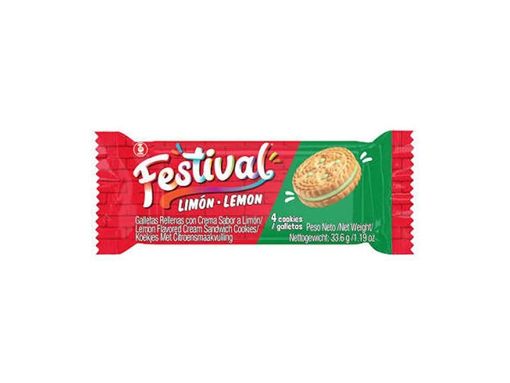 Festival Limon Colombian Cream Cookies 4 Pack 33.6g