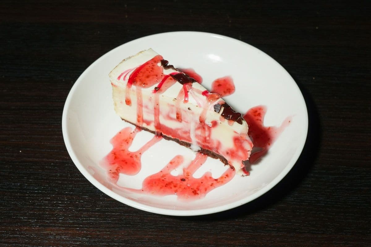 Strawberry Champagne Cheesecake