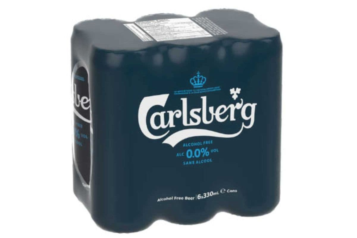 Carlsberg Zero (6 x 330 ml Cans)