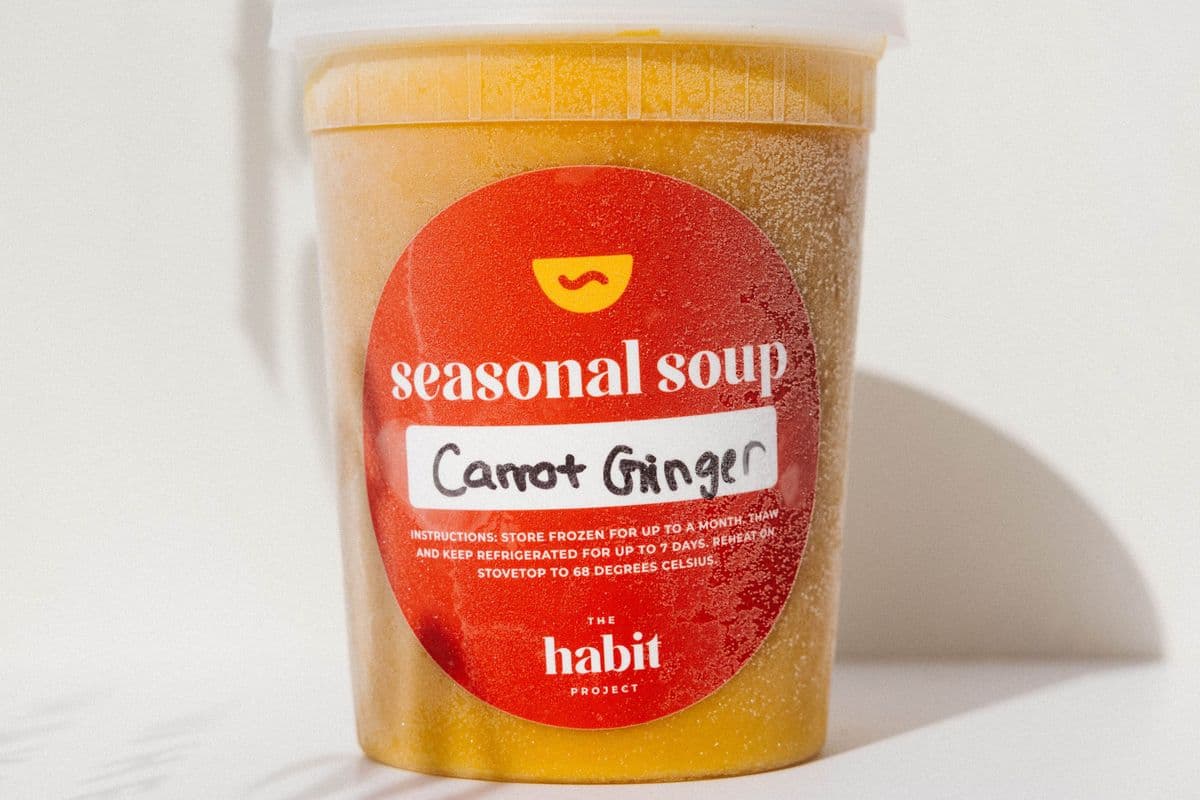 Frozen Carrot Ginger Soup