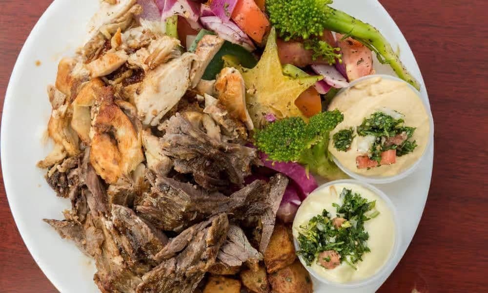 Assiettxe Mixte — Shish Taouk & Shawarma