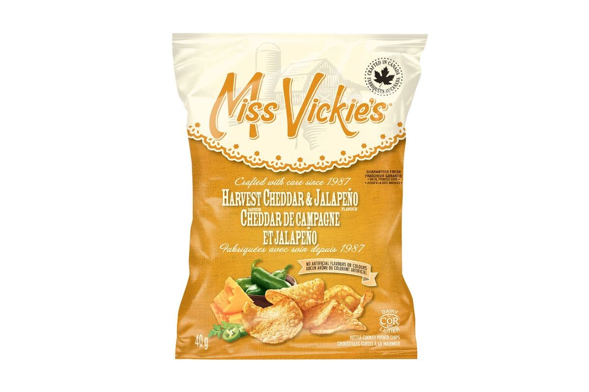Miss Vickies Cheddar De Campagne et Jalapeño (côté)