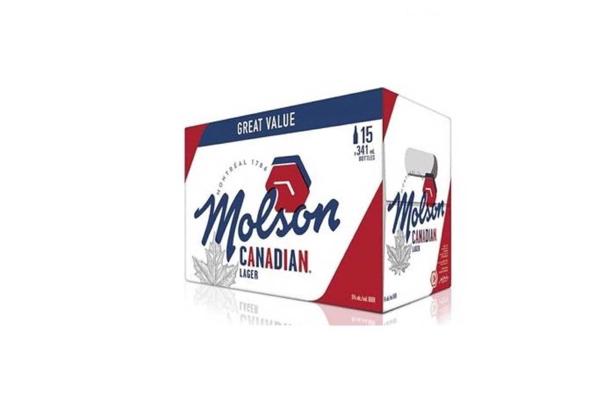 747243. MOLSON CANADIAN (15 x 341ML (BOTTLES))