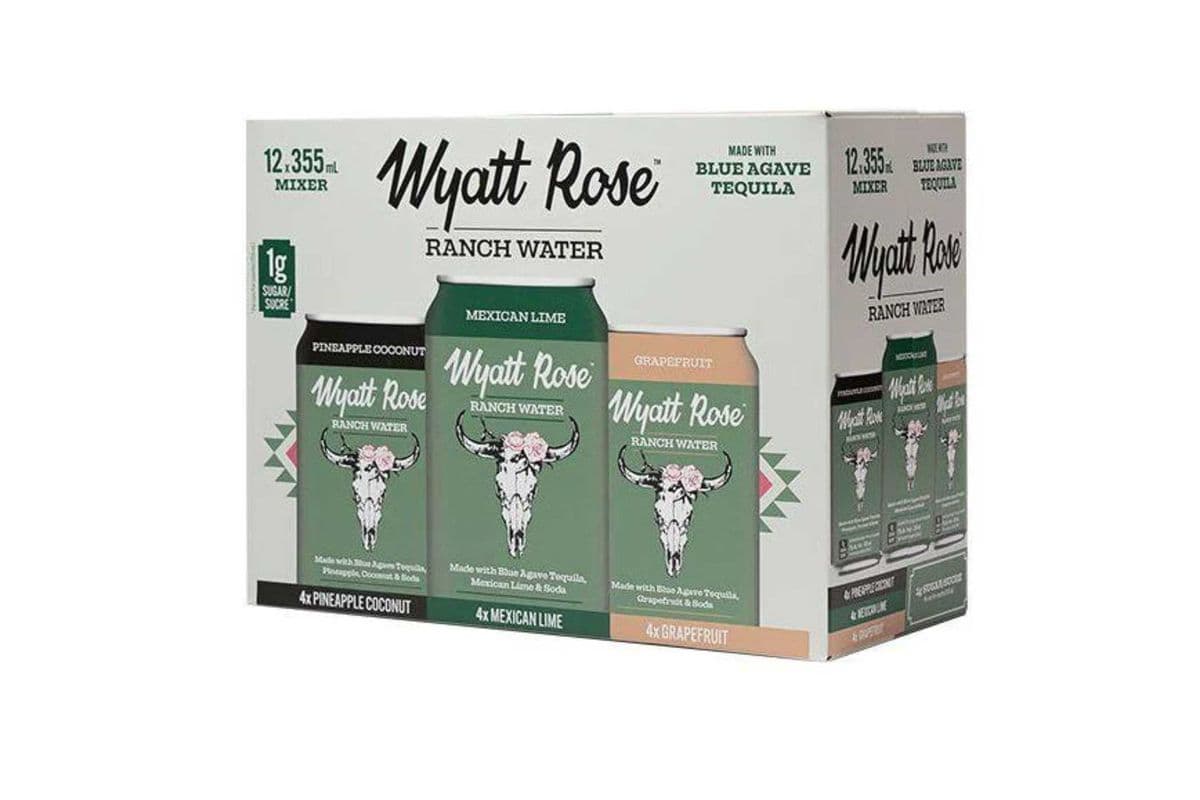 Wyatt Rose Ranch Water Tequila Mix Pack (12 Cans) (12 x 355ml)