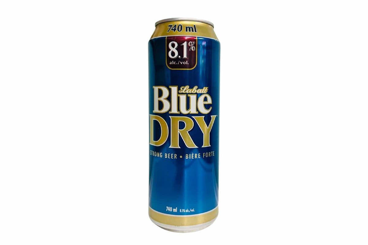 LABATT BLUE DRY 740ML 8.1% CAN (1 x 740ML)
