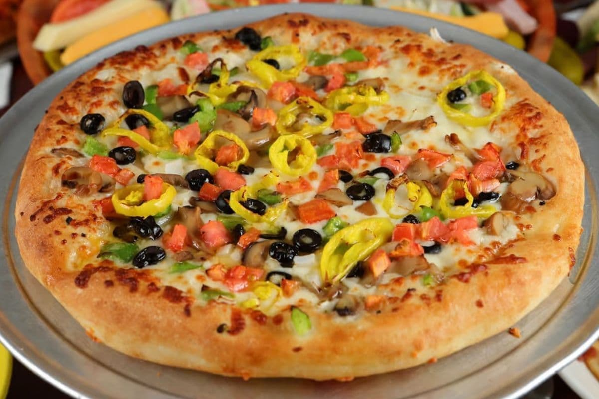 Party Platter Slab Spicy Vegetable Pizza