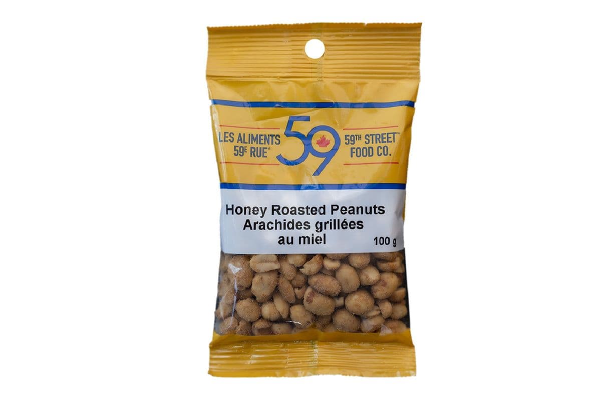 Marché Express Arachides Grillées au Miel (100g) 77197 / On The Run Honey Roasted Peanuts (100g) 77197