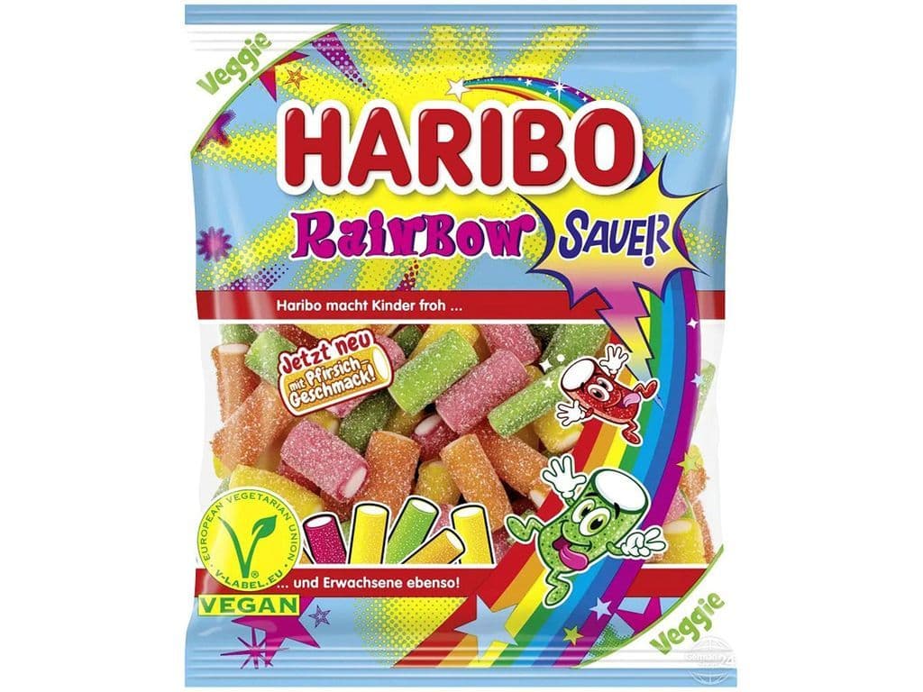 Haribo Rainbow Sauer Sour Candy Bag 160g