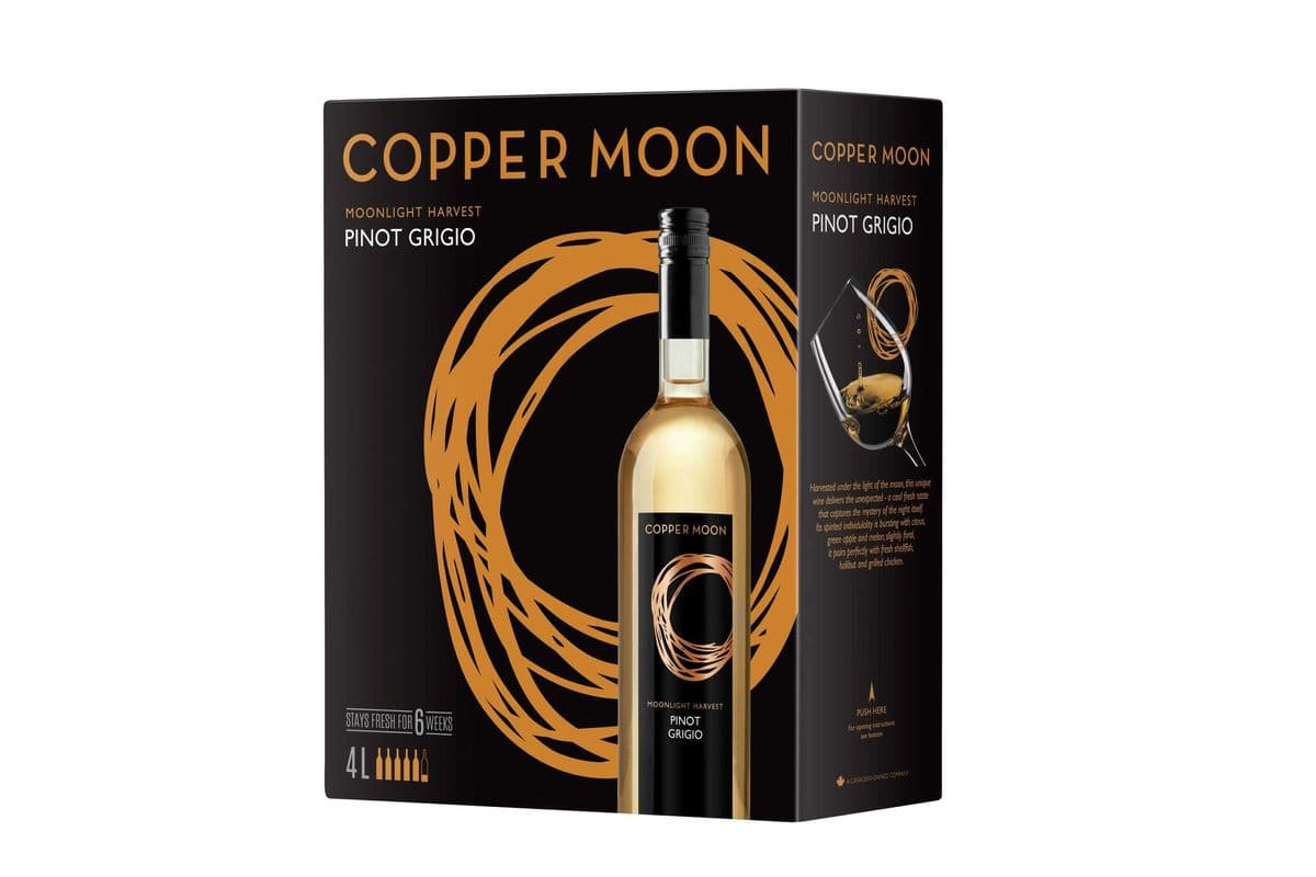 Copper Moon Pinot Grigio BIB Box Wine 4L (1 x 4000ml)