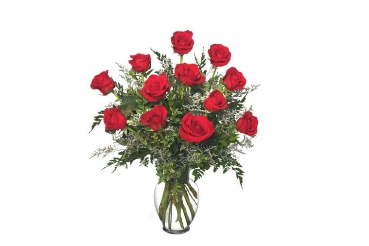 Classic Dozen Roses (Red Roses Arrangement)