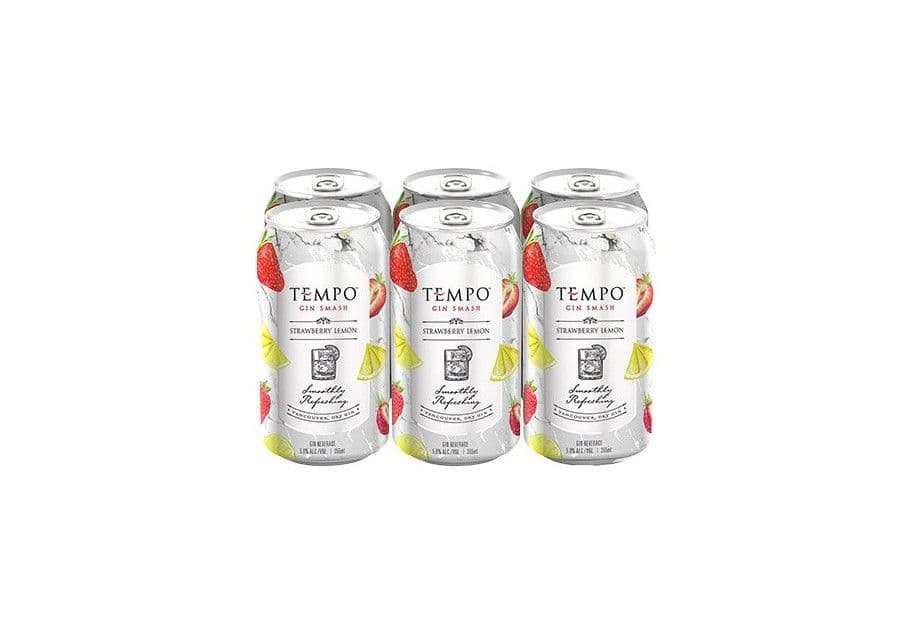 Tempo Gin Smash - Strawberry Lemon (6 x 355 ml)