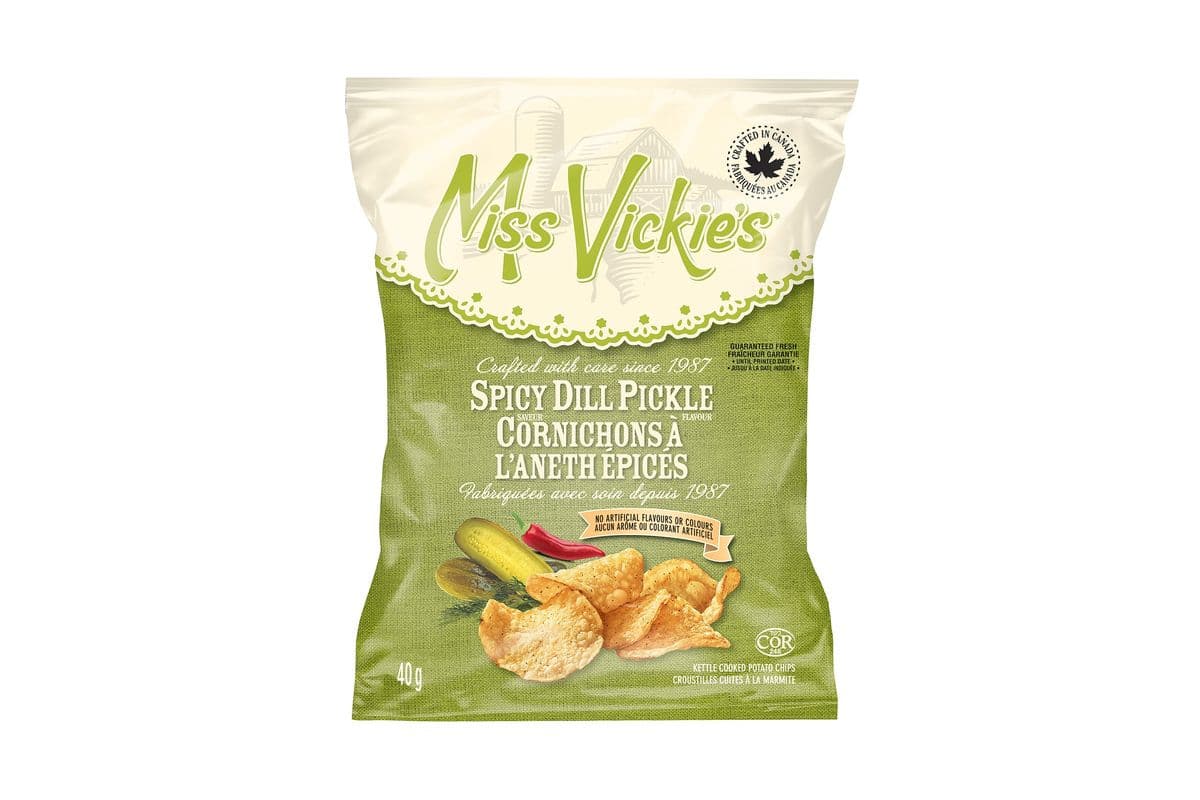 Croustilles Miss Vickie's® à l'aneth épicés / Miss Vickie's® Spicy Dill Pickle (210 Cals)