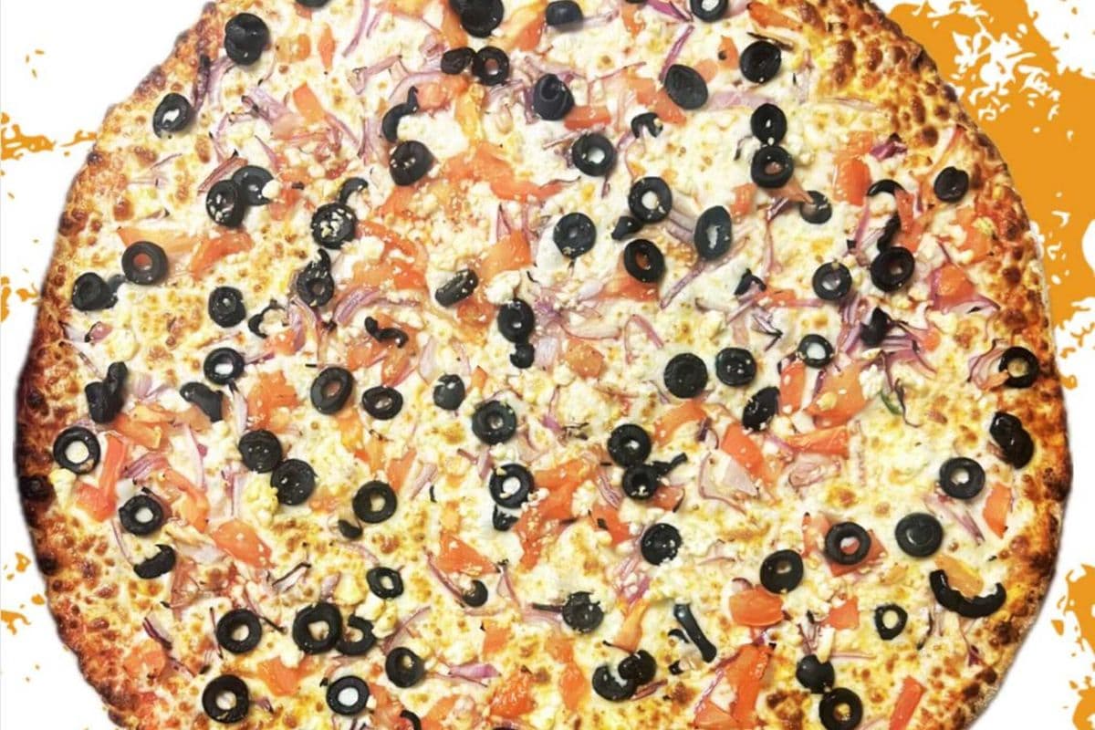 Medium Greek Vegetarian Pizza